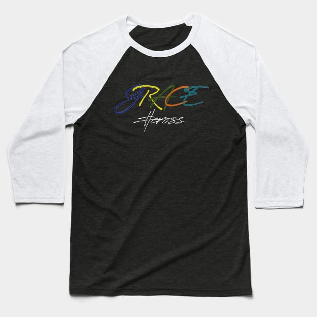 Grace #Cross - Faith Cross Baseball T-Shirt by Angelic Gangster